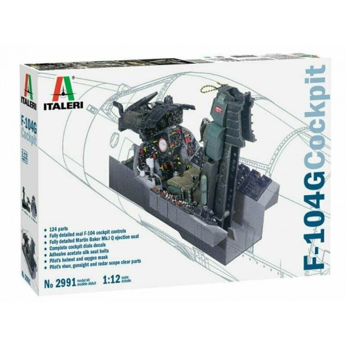 1/12 Italeri  F-104 G Cockpit 2991